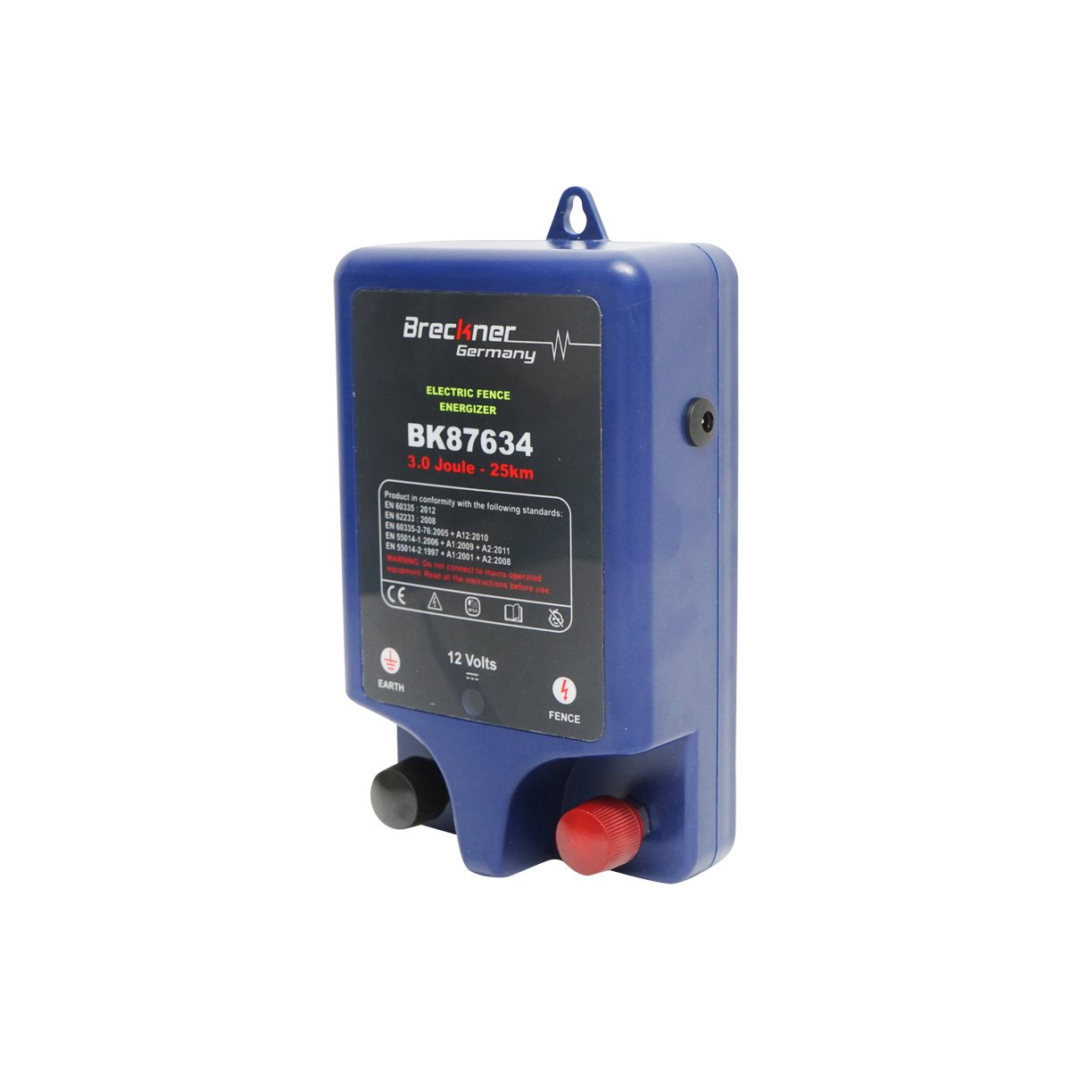 Generator impulsuri 220V 3 Joule 25 km cu impamantare pentru gard electric Breckner Germany